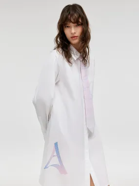 GOELIA X CHRISTINE PHUNG Shirt Dress With Necktie