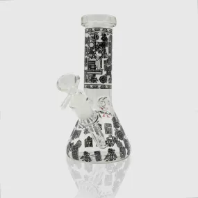 Hieroglyphs Glass Bong (Glow)