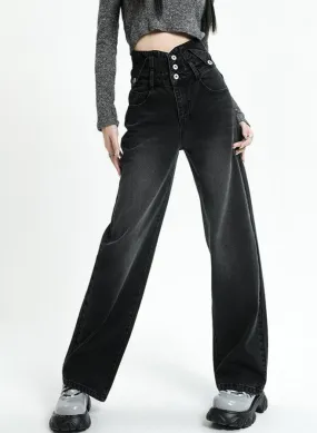 High Waist Wide Leg Jeans