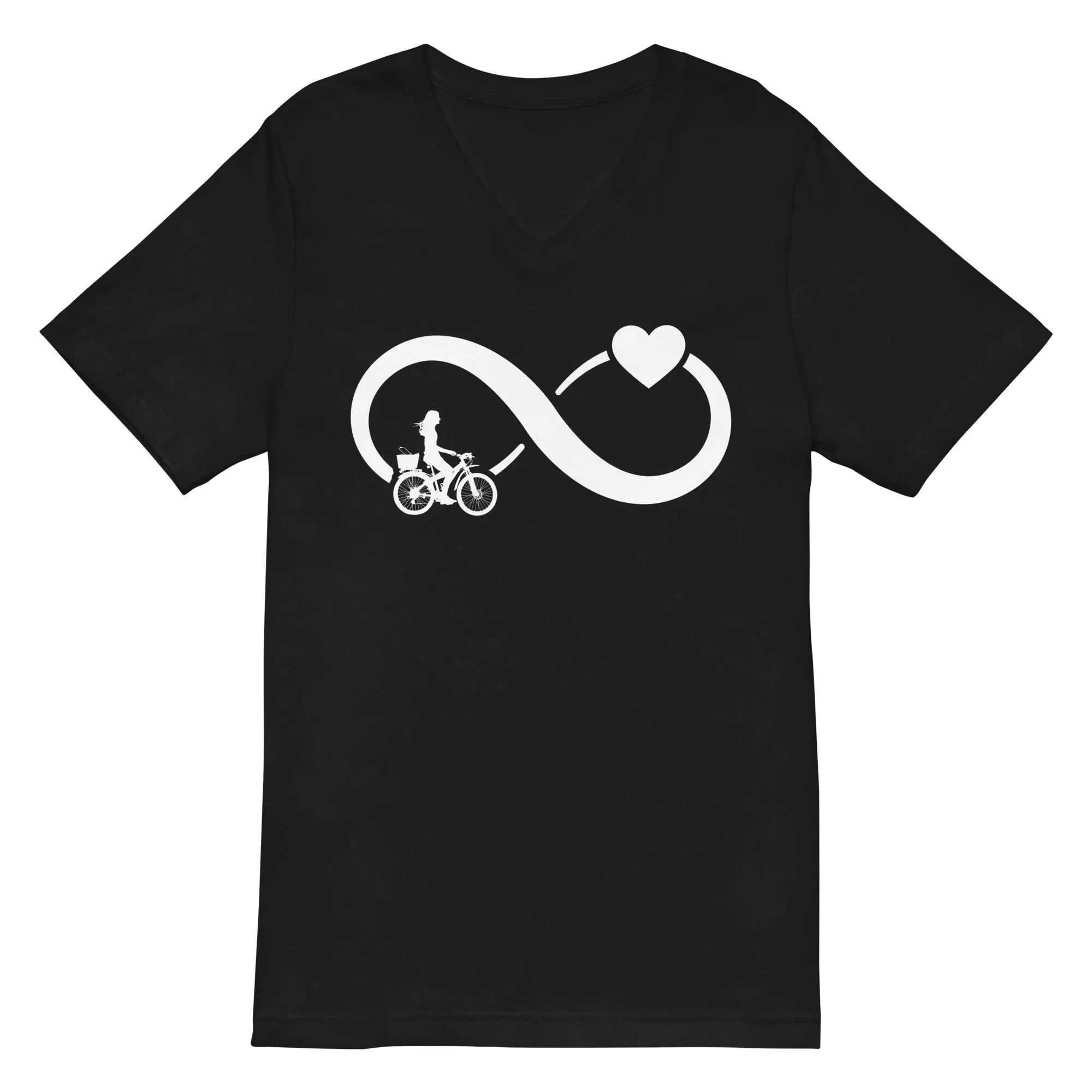 Infinity Heart and Cycling 2 - Herren V-Neck Shirt