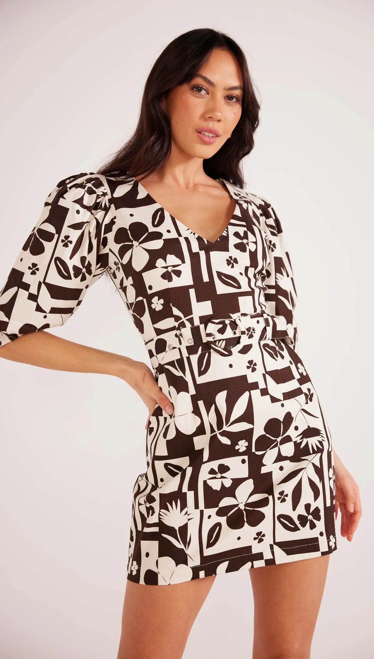 Joan Puff Sleeve Mini Dress