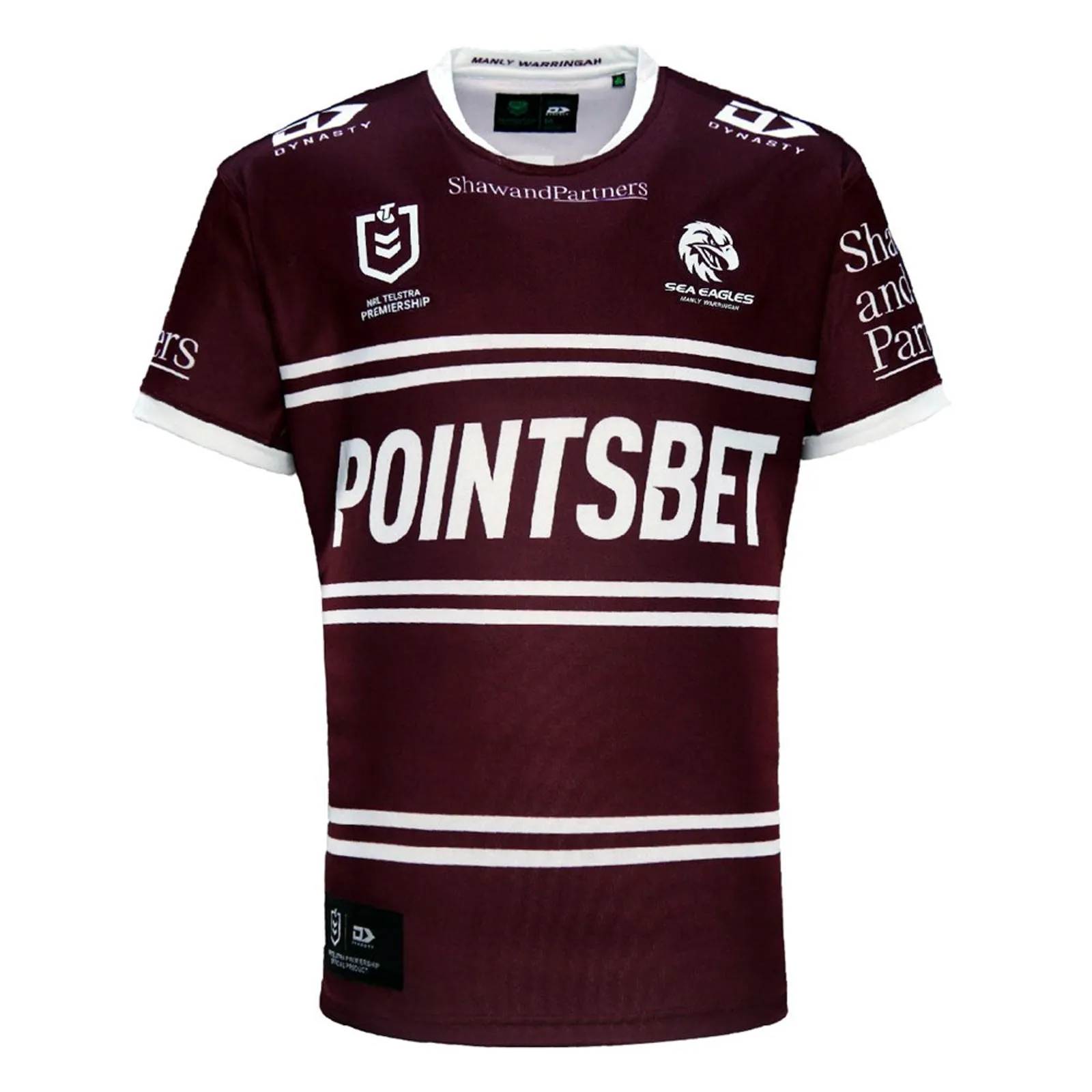 Manly Warringah Sea Eagles 2024 Men's Home Jersey NRL Rugby League by Dynasty