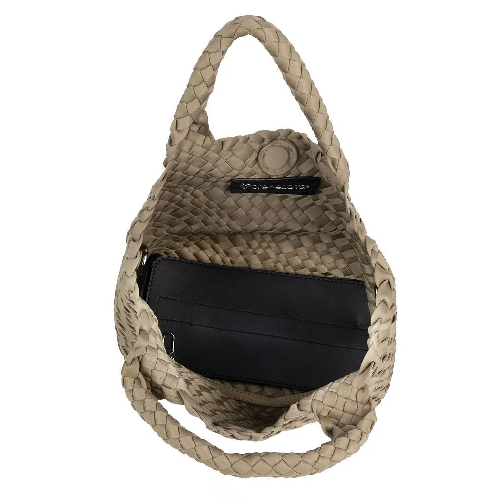 NEW: Brandon Small Woven Tote - Stone