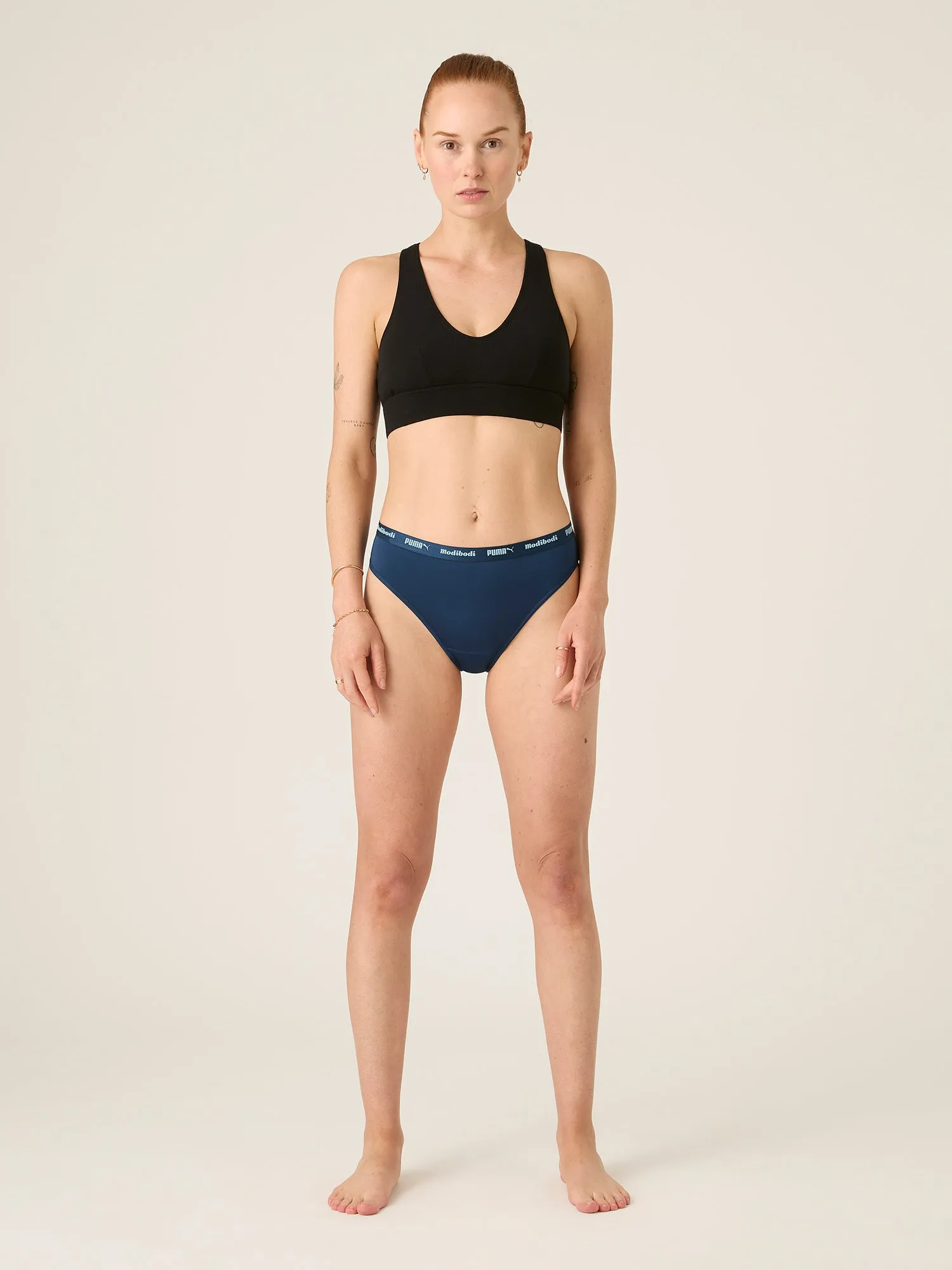 Puma X Modibodi Active Cheeky Brief Light-Moderate Persian Blue