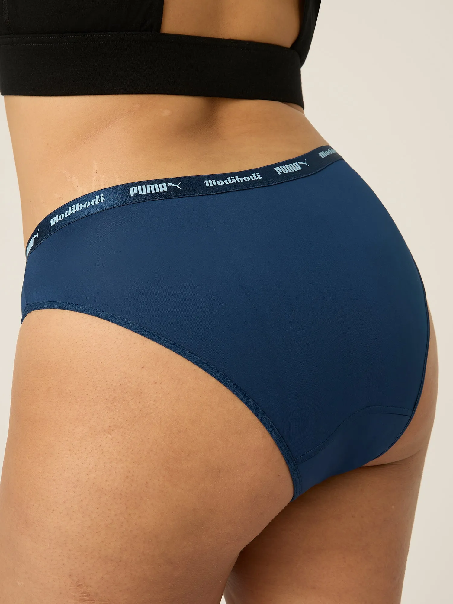 Puma X Modibodi Active Cheeky Brief Light-Moderate Persian Blue