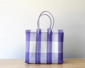 Purple Plaid Artisan Basket by MexiMexi