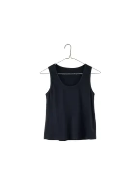 Rib Tank Top in Black