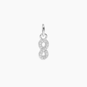 Roma Infinity CZ Charm (Silver)